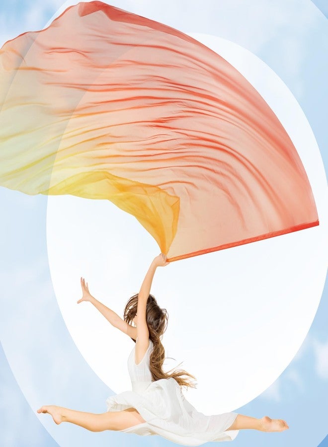 Jecery 2 Set 55x78" Praise Dance Worship Flags with Scalable Rod Guard Church Flag Sets Angel Wing with Sticks Ministry Streamer Dance Banner(Yellow Orange Red) - Image 4